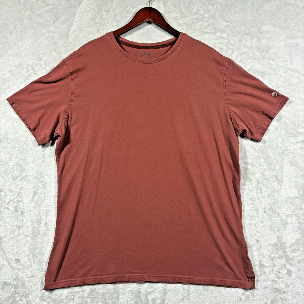 Kuhl Superair T Shirt Mens XXL Mahogany Organic Cotton Short Sleeve Crew Neck